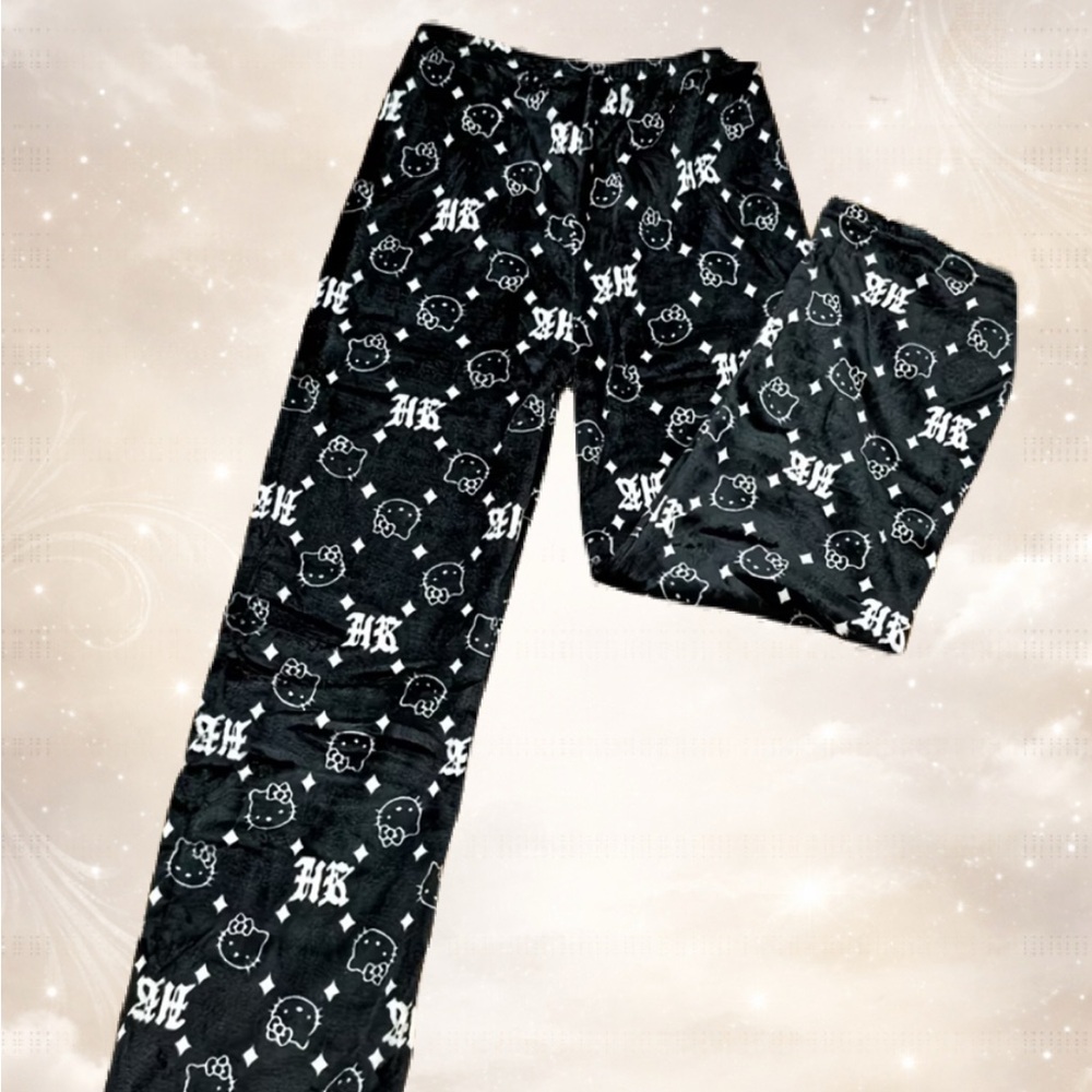 Black and White Hello Kitty Pajama Pants